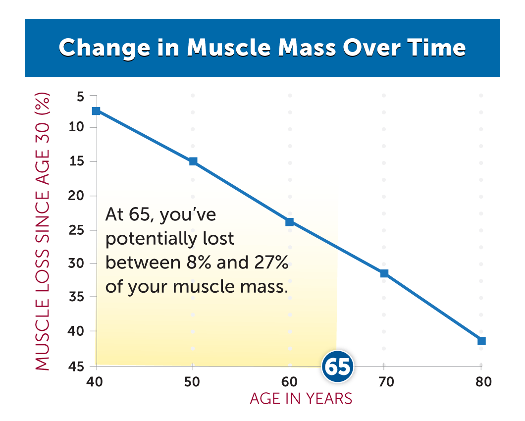 Muscle Mass Loss Per Decade Chart