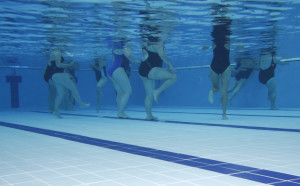 Aqua aerobics exercises