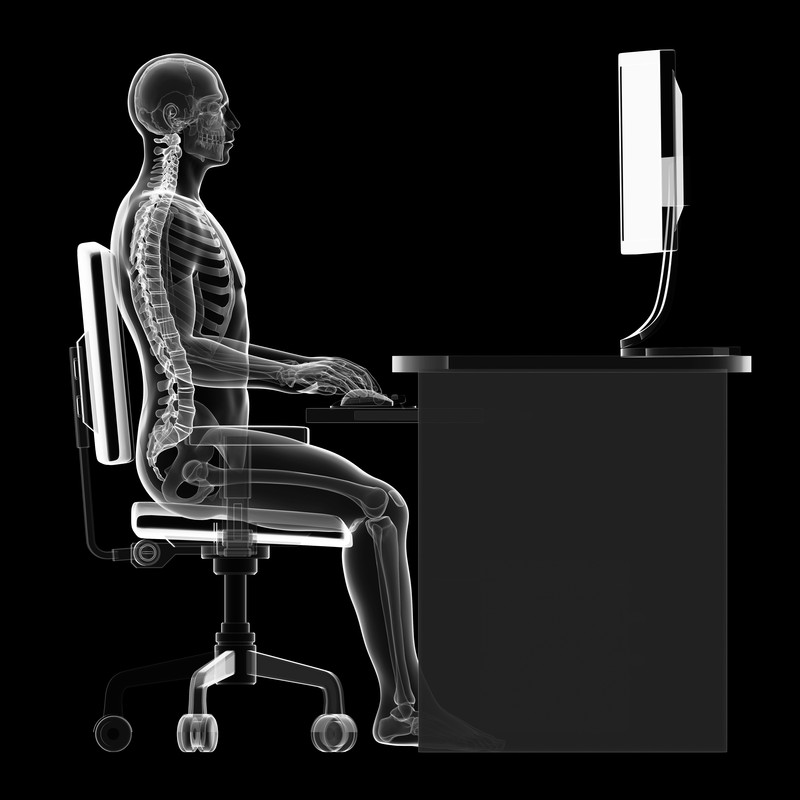 Correct sitting posture