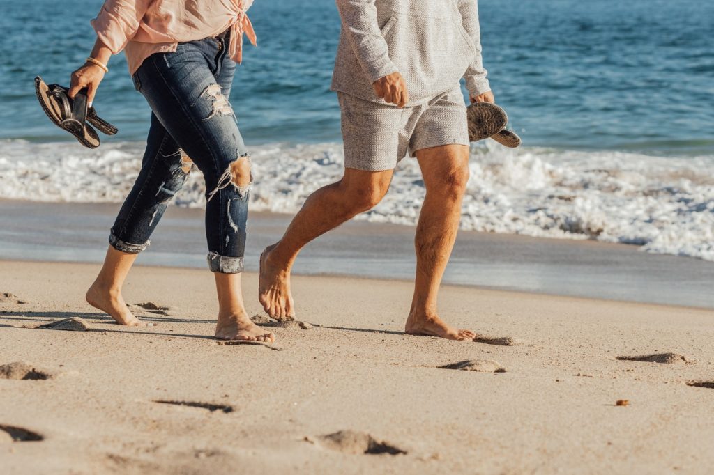 sand walking for exercise